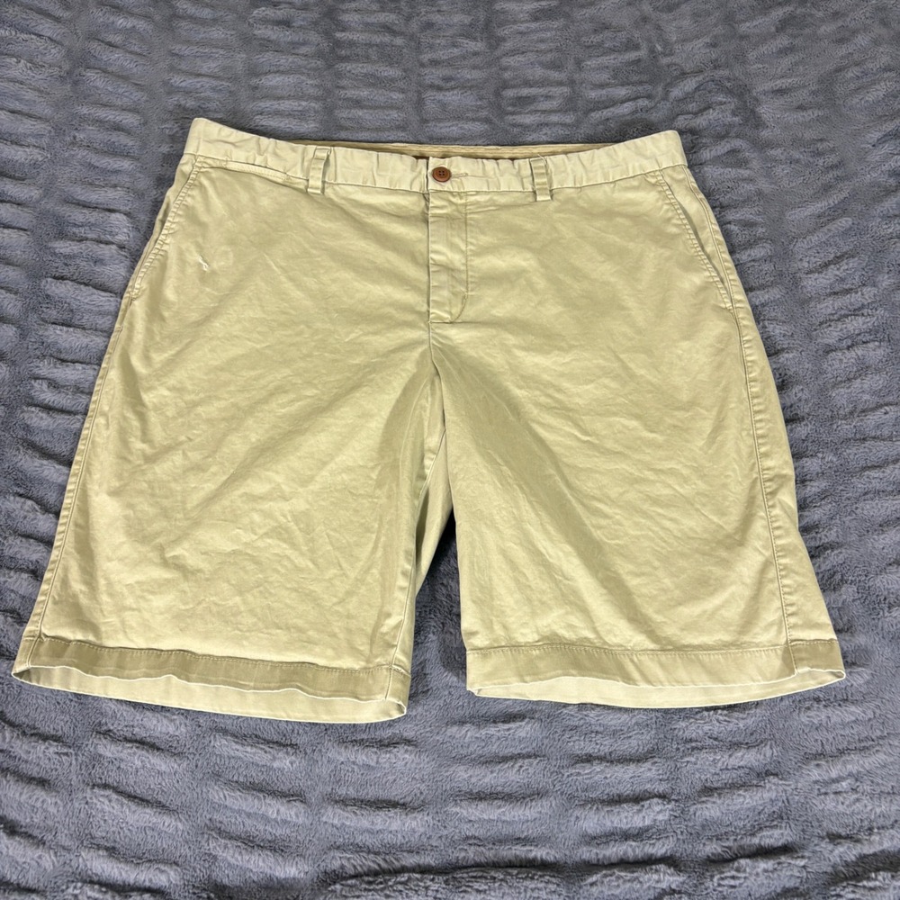 Tommy Bahama Mens Size 40 Khaki Tan Cotton Stretch Chino Shorts AT657